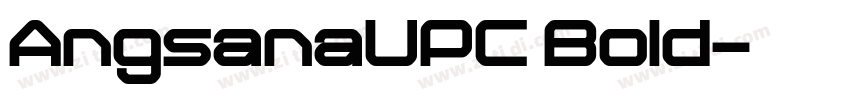 AngsanaUPC Bold字体转换